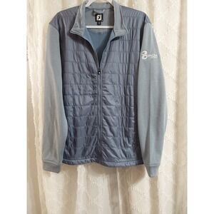 FootJoy Mens Golf Jacket Quilted Full Zip SMACNA Detroit Logo Large